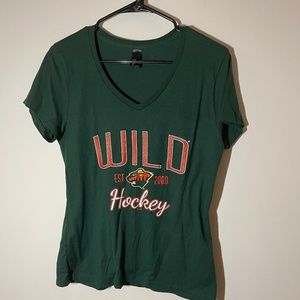 NHL Minnesota Wild Women's V-Neck Tee